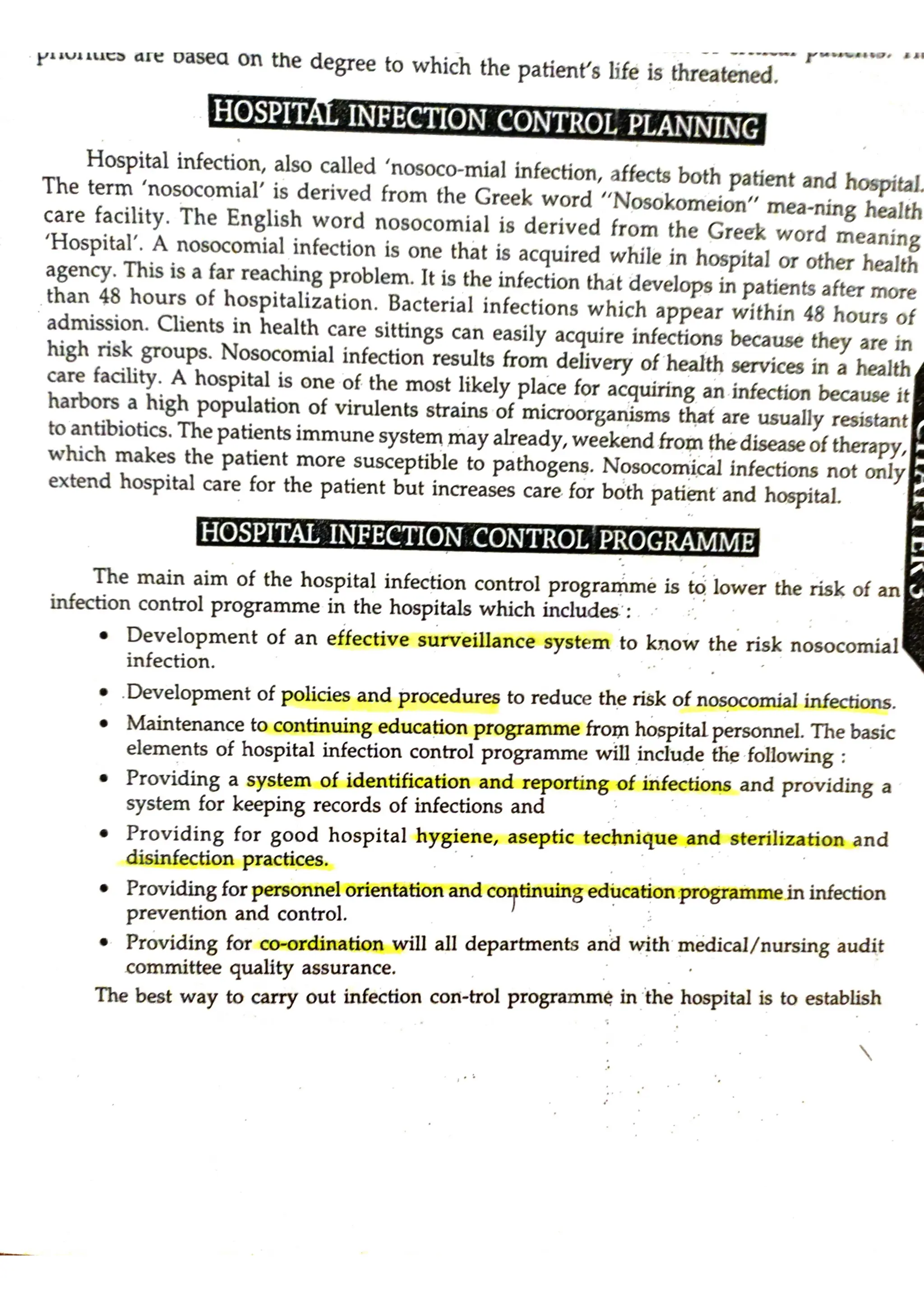 Infection Control In Hospital Pdf Free Download