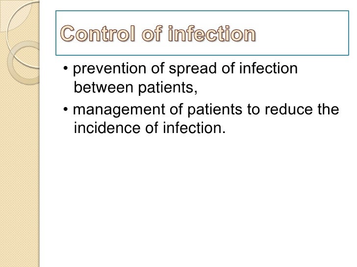 Infection control in icu