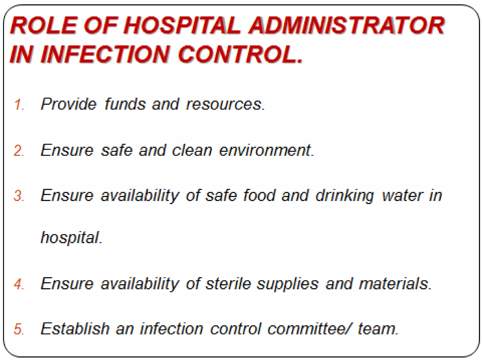 Infection Control in Intensive Care Unit: Role of Nurses | PPTX