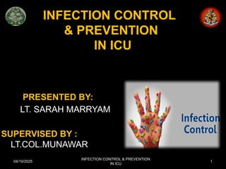 INFECTION CONTROL IN ICU NEW.pptxgjjkiuu | PPTX