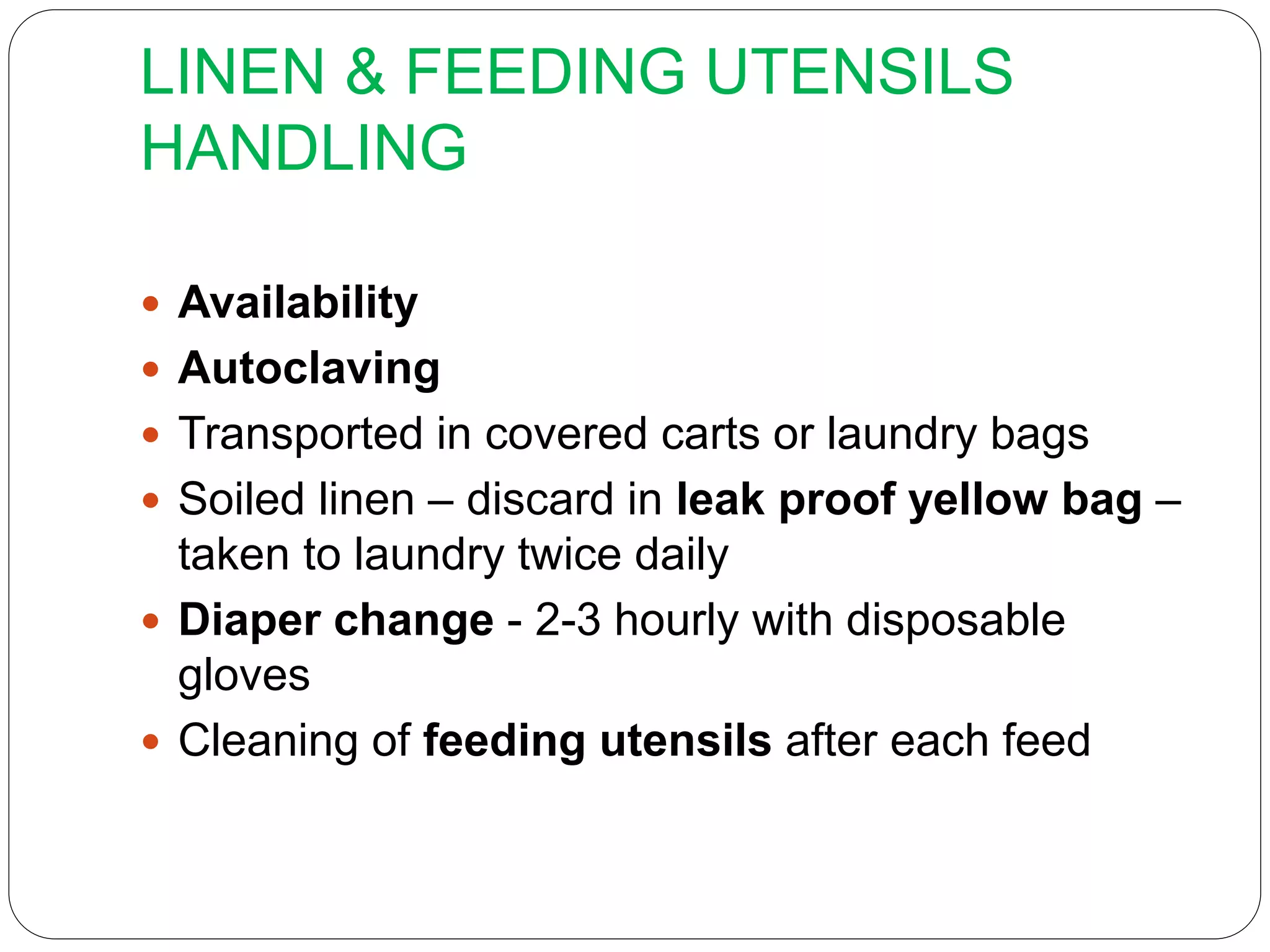 Infection control in pediatric care unit | PPTX