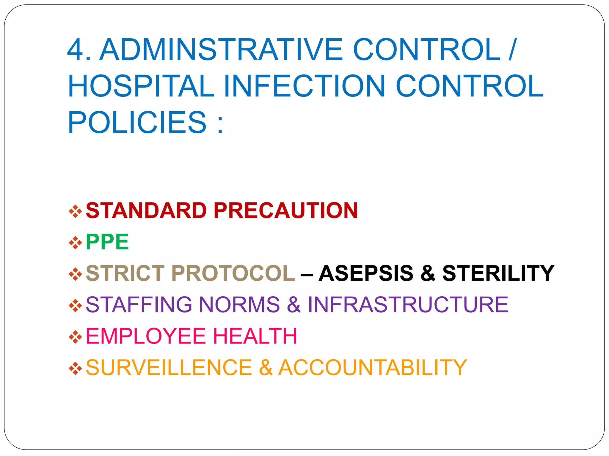 Infection control in pediatric care unit | PPTX