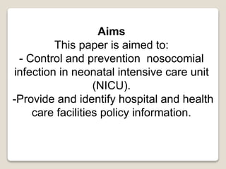 Infection Control In NICU | PPTX