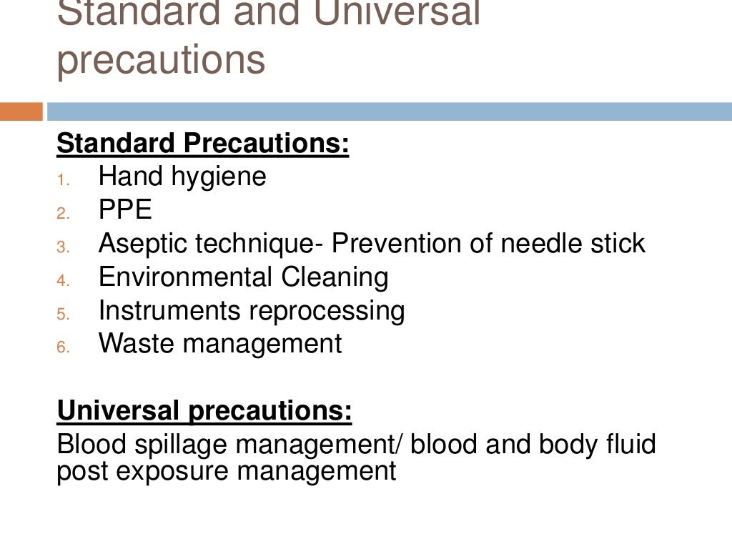 Infection control in operation room