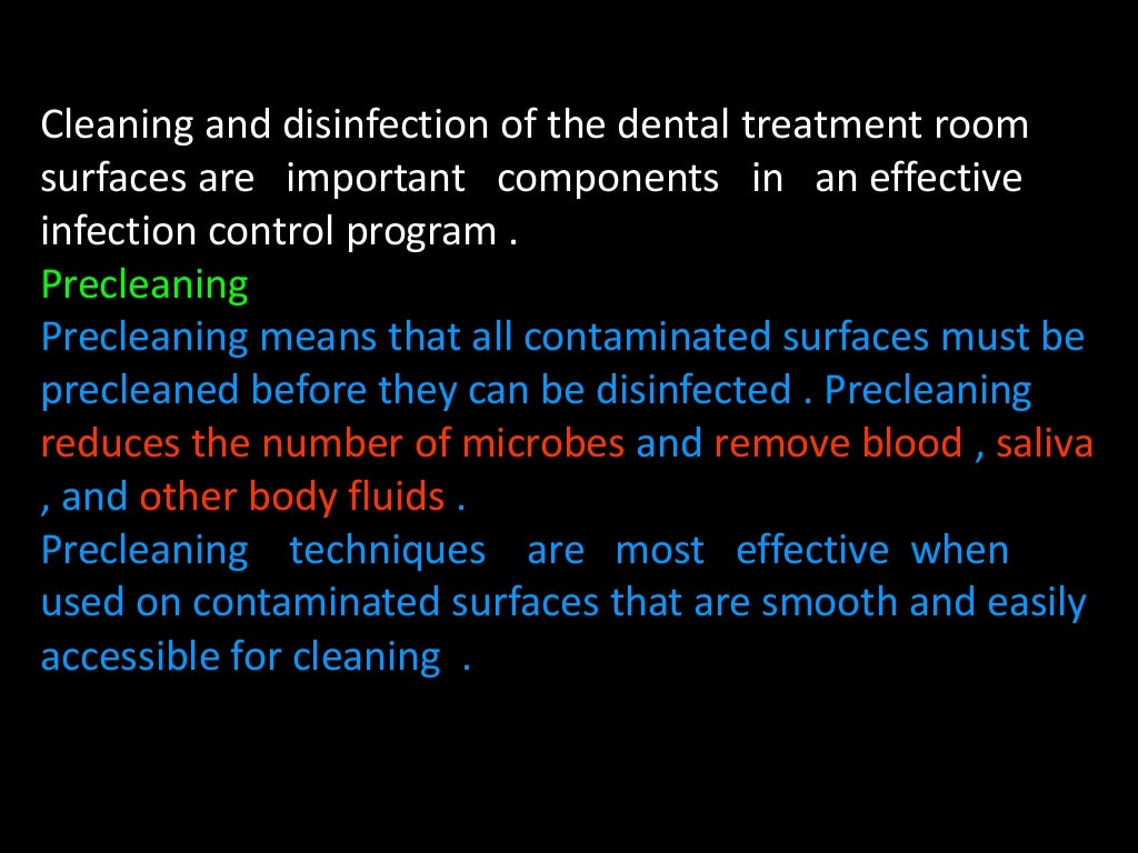 Infection control in the dental clinic