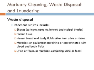 Infection Control in the Mortuary | PDF