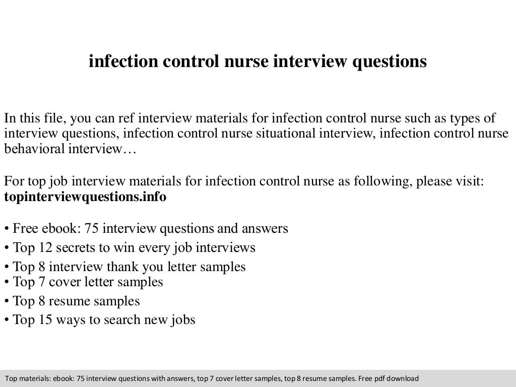 Top 10 Infection control nurse interview questions and answers pdf fr…