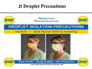 2) Droplet Precautions
 