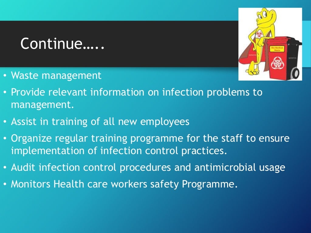Infection control practice and standard safety measures