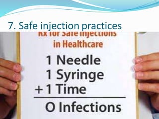 Infection control practices in hospital | PPTX