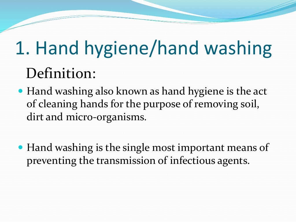 Infection control practices in hospital