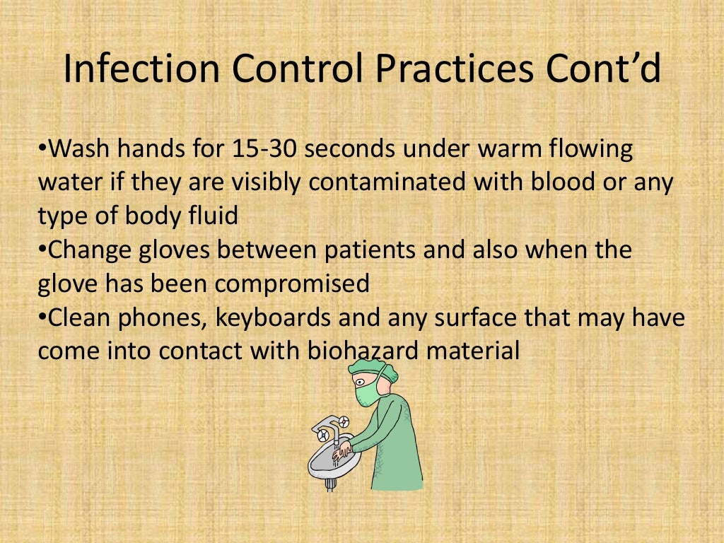 Infection control presentation