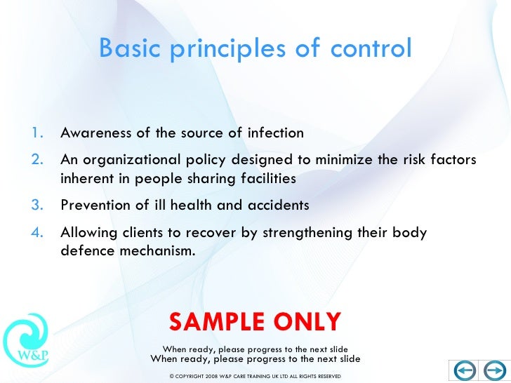 Infection control preview