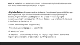 Protective Reverse Isolation INFECTION CONTROL PROTOCOL IN PICU .pptx