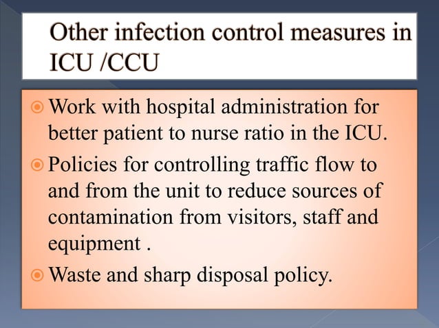 Infection control protocols in intensive care units