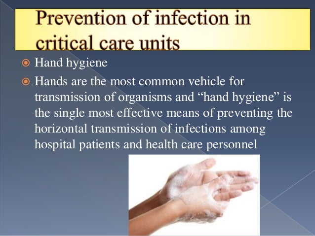 Infection control in the intensive care unit