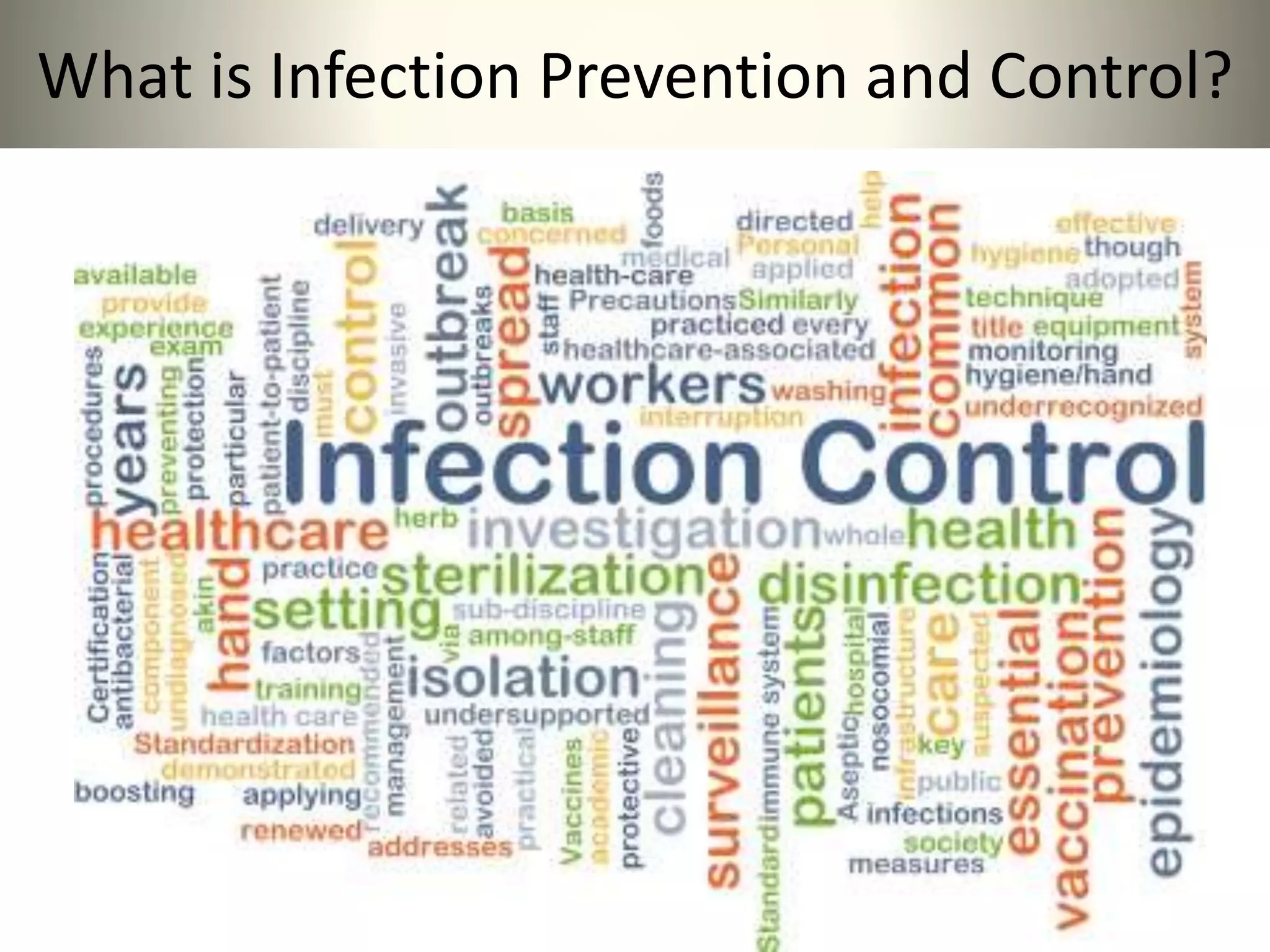 Infection prevention and control | PPTX