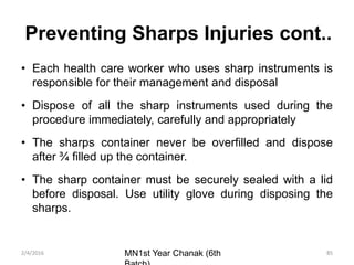 Sharp Instrument Safety.pdf Infection prevention and safety measures | PPTX