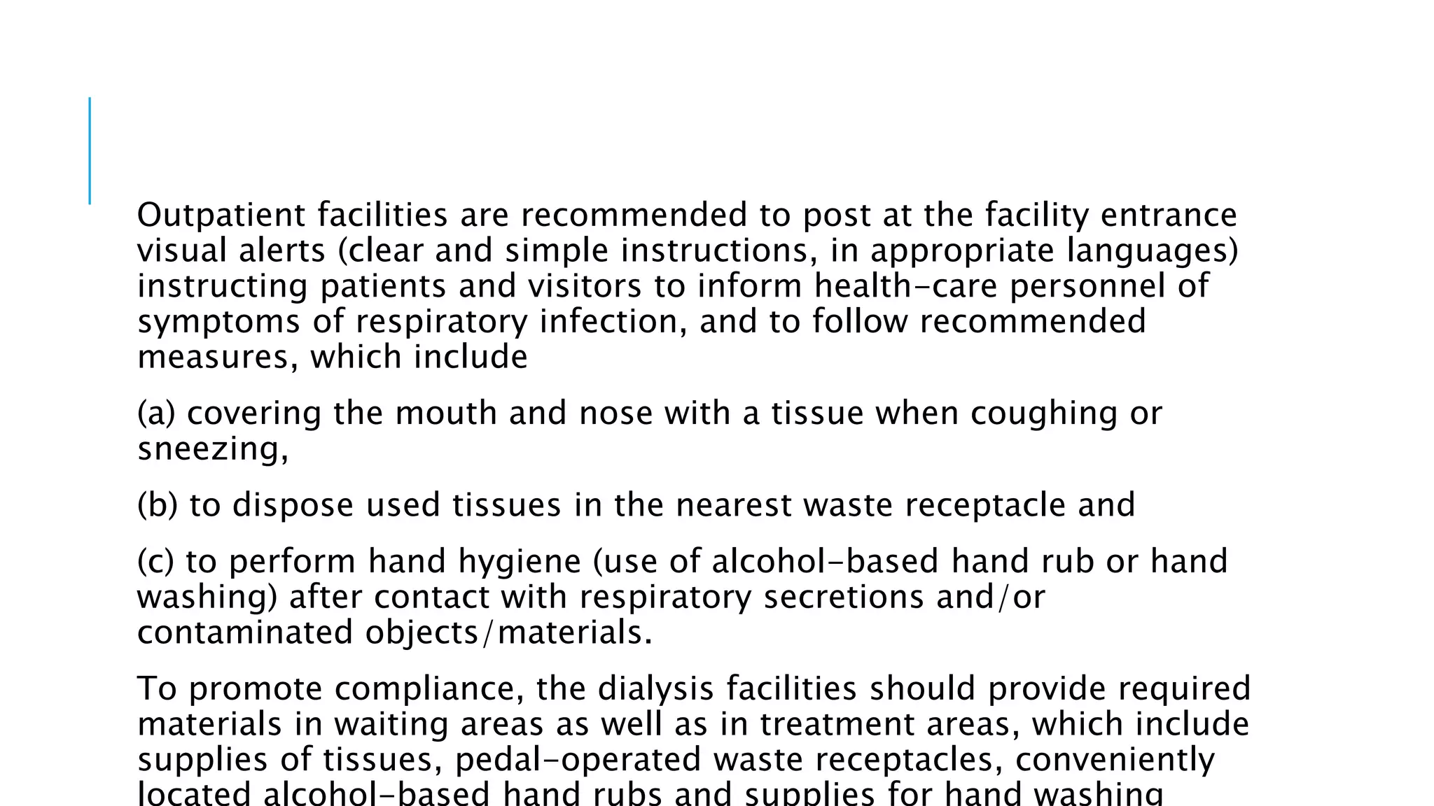 Infection Prevention in Hemodialysis unit PPT