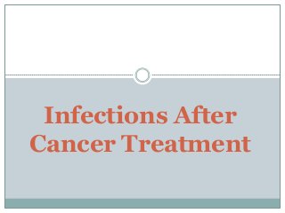 Infections After
Cancer Treatment

 