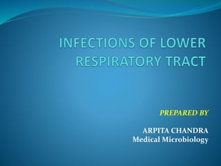 PREPARED BY
ARPITA CHANDRA
Medical Microbiology
 