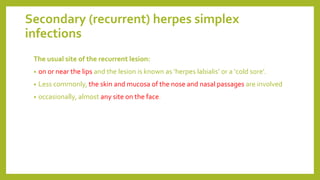 Infections of the gingivae and oral mucosa | PPTX