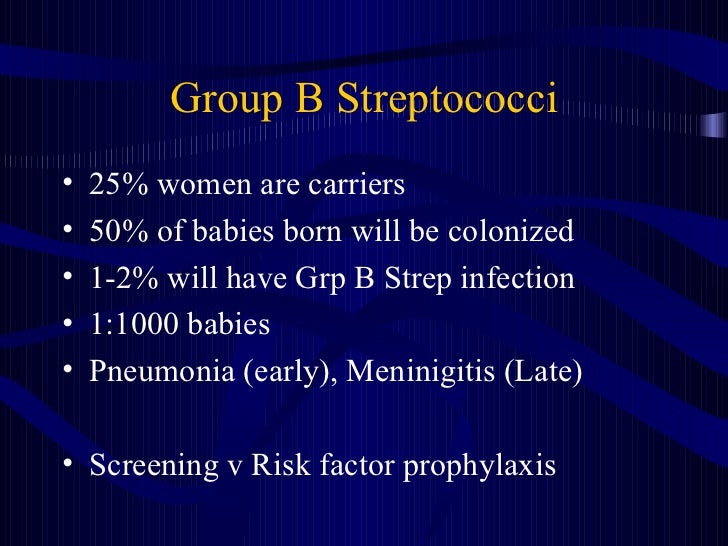 Group b streptococcal infections in pregnancy