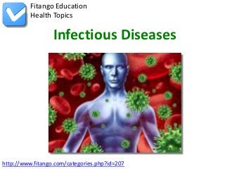 http://www.fitango.com/categories.php?id=207
Fitango Education
Health Topics
Infectious Diseases
 