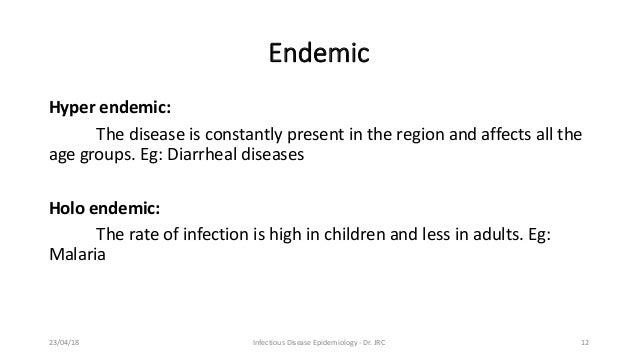 endemic disease definition tagalog