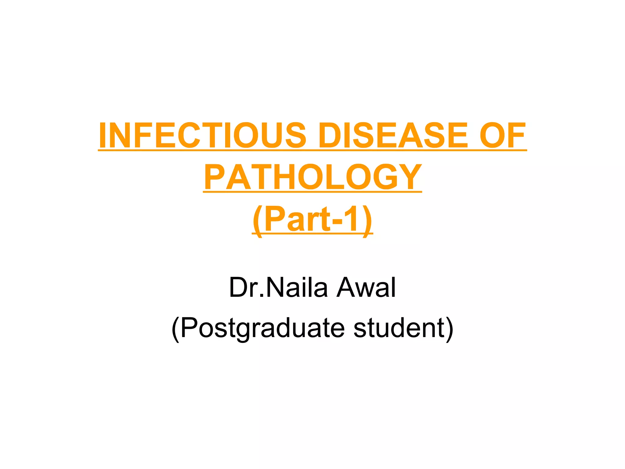Infectious disease of pathology | PPT