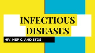 INFECTIOUS
DISEASES
HIV, HEP C, AND STDS
 