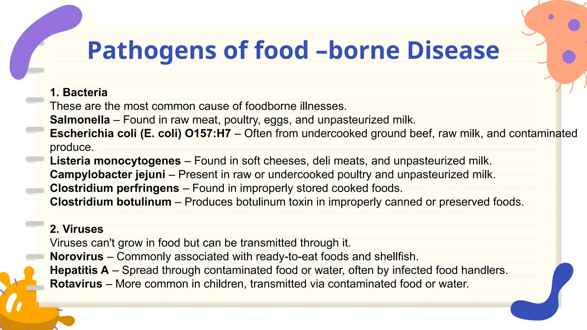 Infectious Diseases by food borne community health nursing | PPTX