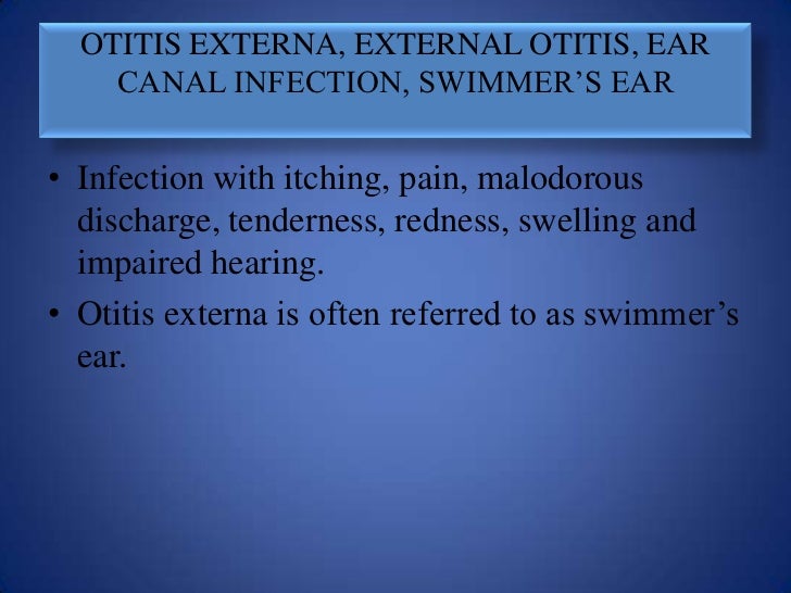 Infectious diseases of the ears