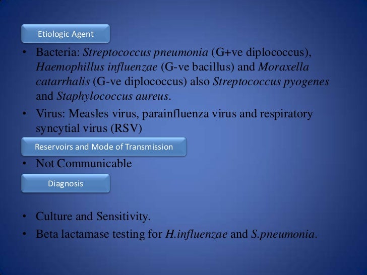 Infectious diseases of the ears