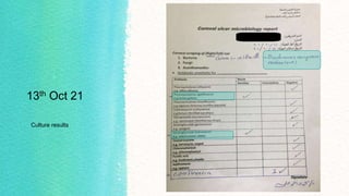 13th Oct 21
Culture results
 