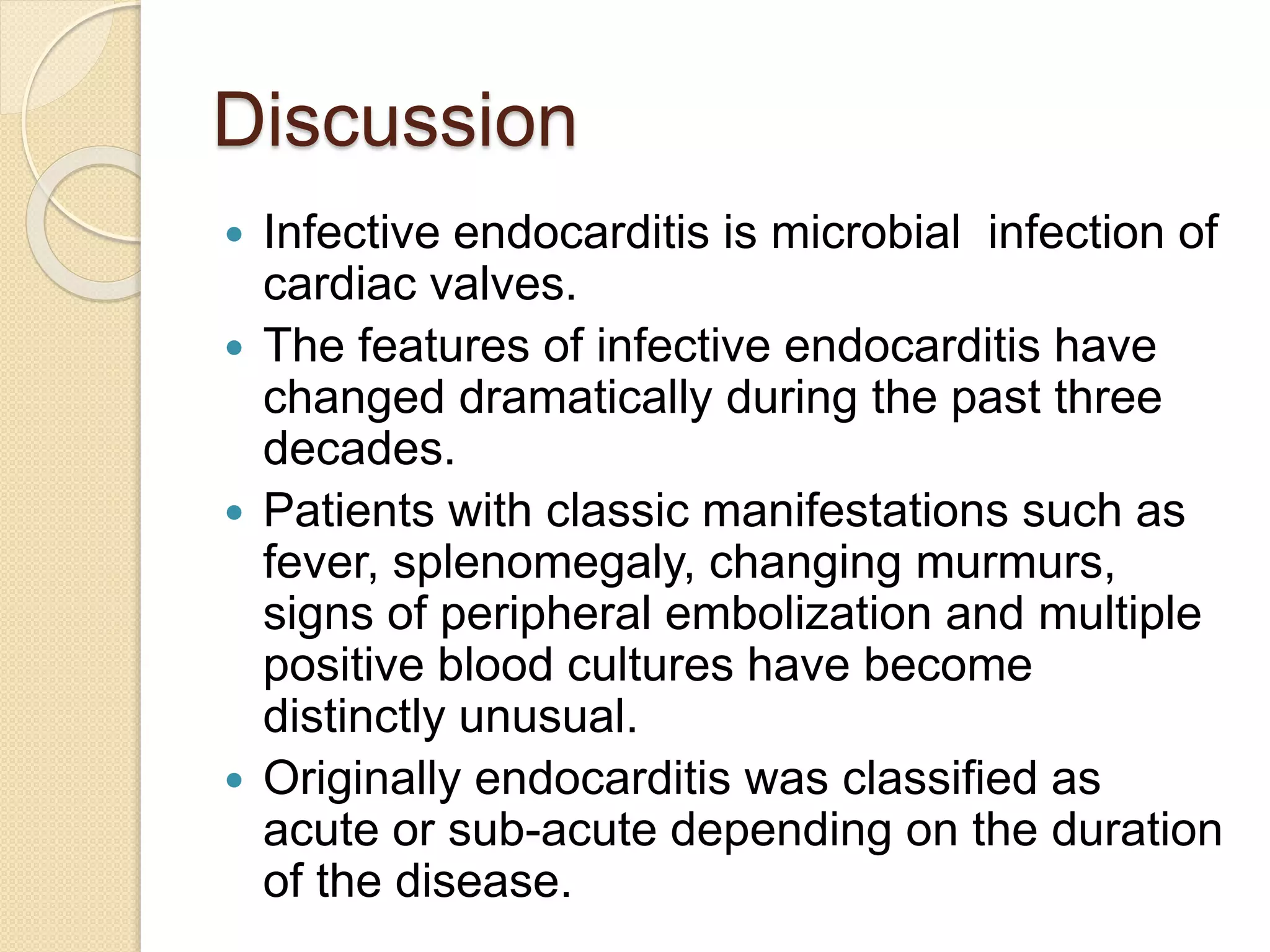 A Case of Infective Endocarditis | PPTX