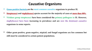 Causative Organisms
•
•
•
•
 