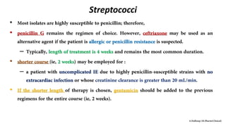Streptococci
•
•
–
•
–
•
 