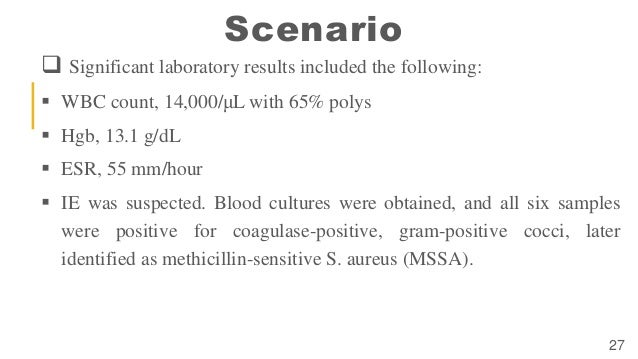 Endocarditis case presentation picture