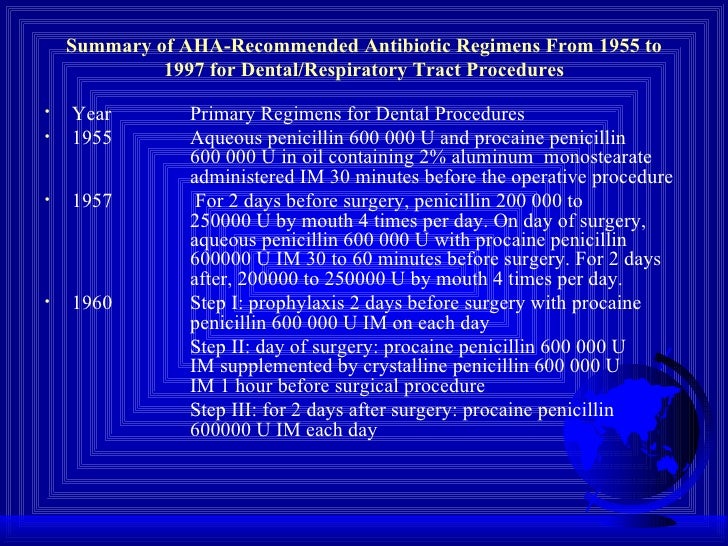 Infective endocarditis prophylaxis