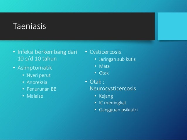 Infeksi cacing pada manusia