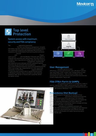 Movicon (TM) 11 Scada/HMI - Product catalogue - English | PDF