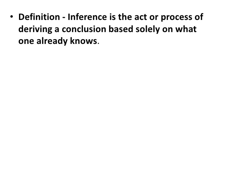 Inference