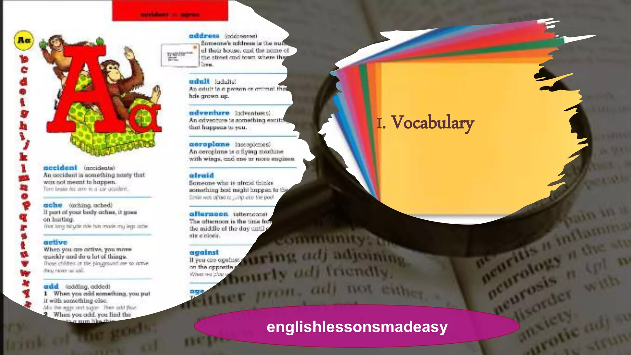 I. Vocabulary
englishlessonsmadeasy
