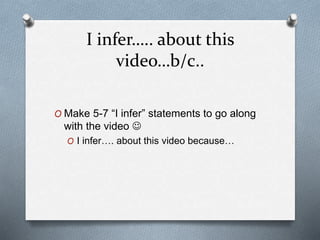 Inference graphic organizer and activities | PPTX
