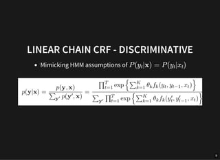 Overview of Inference in Linear Chain CRF's | PDF