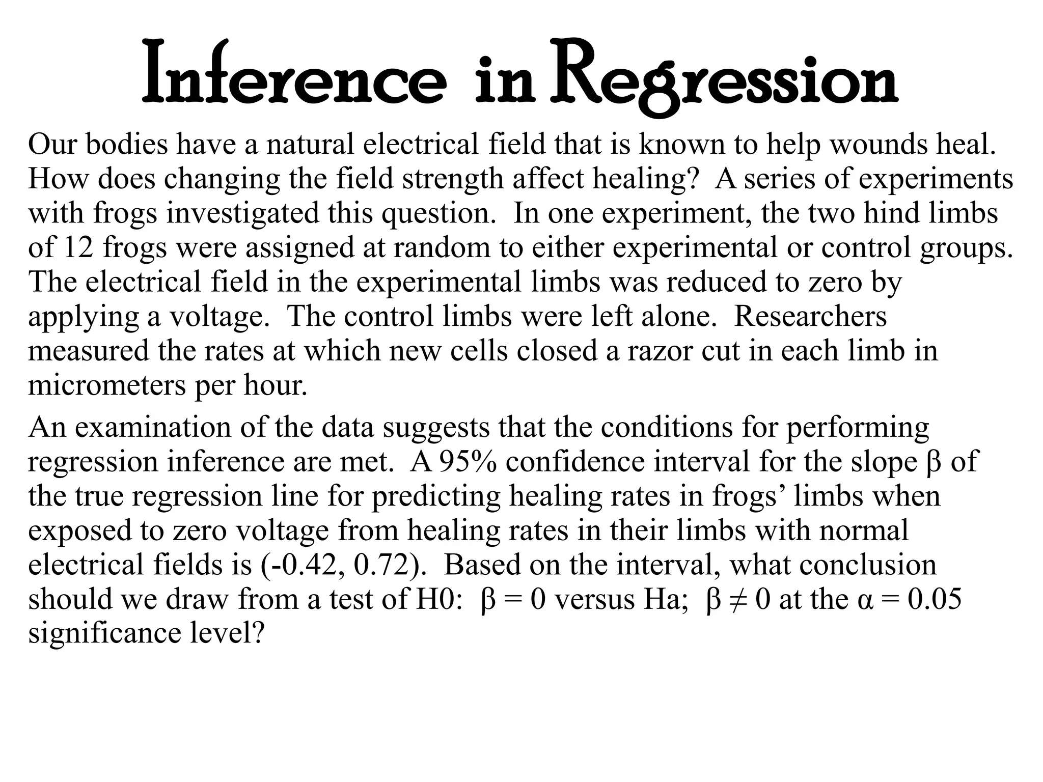 Inference in regression line test | PPTX