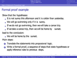 Inference rulesproofmethods | PPTX