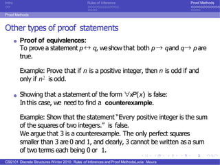 Inference rulesproofmethods | PPTX