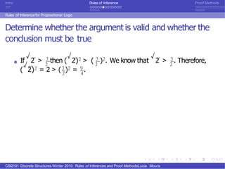 Inference rulesproofmethods | PPTX